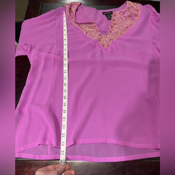 Lane Bryant beaded blouse - Picture 9 of 9